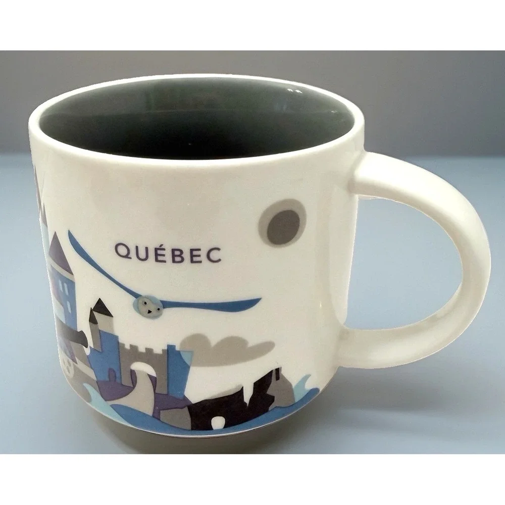 Starbucks Coffee Cup Quebec You Are Here Series Collection 14oz Tea Mug 2015